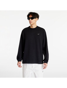 Tricou pentru bărbați Nike Solo Swoosh Unisex Long-Sleeve Top Black/ White