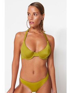 Top de bikini Trendyol Green Underwire