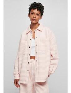 Camasi de dama // Urban Classics / Ladies Quilted Sweat Overshirt pink