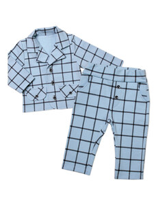Set jachetă + pantaloni elegant din 2 piese Kárko Kuba, Mrofi, albastru