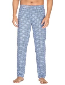 Regina Pantaloni de pijama bărbați Robert albastru carouri