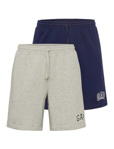 GAP Pantaloni bleumarin / gri amestecat / alb