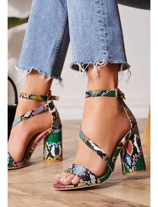 Zapatos Sandale cu toc inalt Gracia multicolore