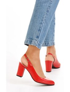 Zapatos Pantofi slingback Corusa rosii