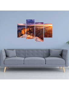 4 Decor Tablou canvas 4 piese - Grand Canyon