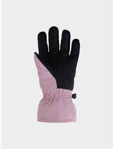 4F Mănuși de schi Thinsulate pentru fete - roz pudrat - L
