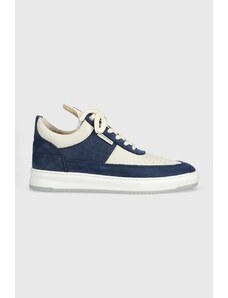 Filling Pieces sneakers din piele Low top Game culoarea bleumarin, 10133151916