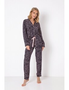Aruelle Pijama Bernadette animal print/negru