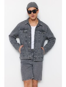 Jachetă Trendyol Gray Men's Slim Fit Denim Jeans TMMNSS23CE00022