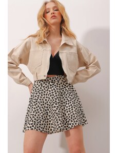 Jachetă Trend Alaçatı Stili - Bej - Regular fit