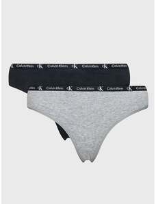 Set 2 perechi de chiloți tanga Calvin Klein Underwear