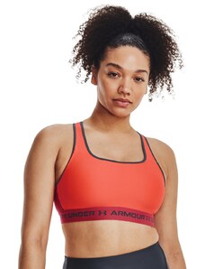 Under Armour UA Crossback Mid Bra-ORG After Burn / Downpour Gray / Chakra