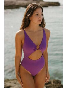 Osirisea Ring Cut Out One-piece Swimsuit - Lilac