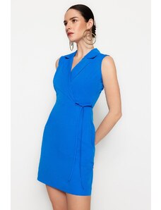 Rochie țesută Trendyol Blue A-Line Mini