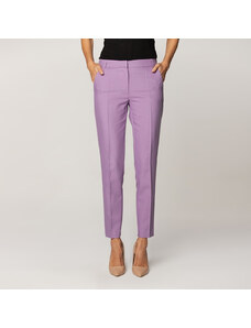 Willsoor Pantaloni formali de damă, lungi, violet deschis 14873