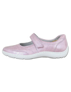 Pantofi dama, Waldlaufer, 385065-106-121-Roz, casual, piele naturala, cu talpa joasa, roz (Marime: 40)
