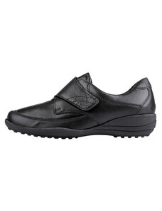Pantofi dama, Waldlaufer, K01304-300-001-Katja-Negru, casual, piele naturala, ortopedici, cu talpa joasa, negru (Marime: 40)