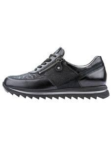 Pantofi dama, Waldlaufer, 923011-702-001-Haiba-Negru, sport, piele naturala, cu talpa joasa, negru (Marime: 37)