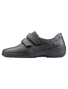 Pantofi dama, Waldlaufer, 607302-172-001-Kya-Negru, casual, piele naturala, cu talpa joasa, negru (Marime: 40)