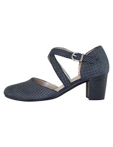 Pantofi dama, Remonte, D0827-14-Albastru-Inchis, casual, piele naturala, cu toc, albastru inchis (Marime: 40)