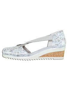 Pantofi dama, Remonte, D5502-42-Argintiu, casual, piele naturala, cu platforma, argintiu (Marime: 38)