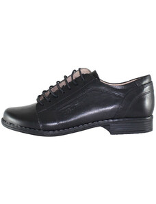 Pantofi dama, Nicolis, 14238-Negru, casual, piele naturala, cu toc, negru (Marime: 40)