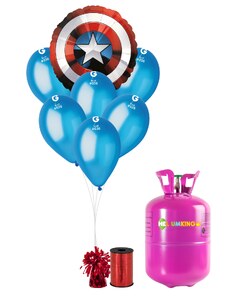 HeliumKing Set pentru petrecere cu heliu - Căpitanul America