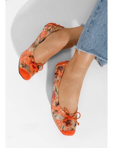 Zapatos Balerini dama Doriya portocalii