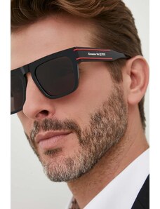 Alexander McQueen ochelari de soare barbati, culoarea negru