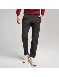 Willsoor Pantaloni pentru bărbați pantaloni chino culoare grafit cu model fin 15039