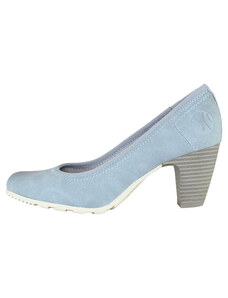 Pantofi dama, s.Oliver, 5-22404-22-810-Albastru-Deschis, casual, piele ecologica, cu toc, albastru deschis (Marime: 40)