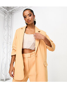 4th & Reckless Petite exclusive tailored blazer co-ord in orange
