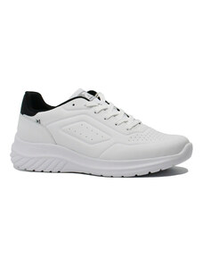 Pantofi sport Rieker Revolution albi din piele naturala RIKU0501-80