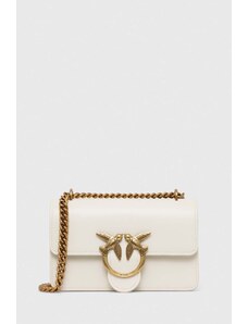 Pinko poseta de piele culoarea alb