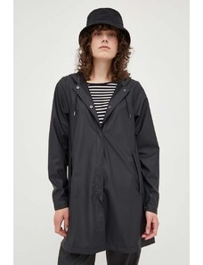 Rains geacă de ploaie 18050 A-line W Jacket femei, culoarea negru, de tranziție 18050.01-01Black