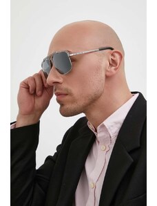 Versace ochelari de soare barbati, culoarea gri