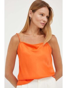 Herskind bluza femei, culoarea portocaliu, neted