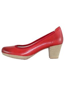 Pantofi dama, Marco Tozzi, 2-22420-32-533-Rosu, casual, piele naturala, cu toc, rosu (Marime: 40)