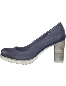 Pantofi dama, Marco Tozzi, 2-22435-20-822-Albastru, casual, piele ecologica, cu toc, albastru (Marime: 41)