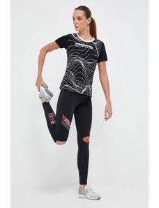 LaBellaMafia leggins de antrenament Essentials culoarea negru, cu imprimeu
