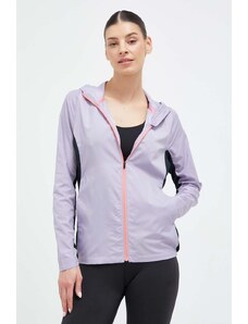 Mizuno jachetă de alergare Alpha culoarea violet