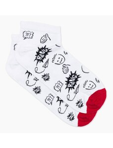 Ombre Clothing Men's socks - white V25 U177