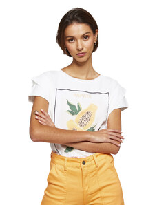 Tricou Mdm pentru Femei Shoulder Pad Like Graphic T-Shirt 64217107_100 (Marime: L)