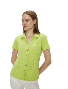 Tricou Mdm pentru Femei Jersey Shirt With Mini Buttons 64261518_110 (Marime: M)