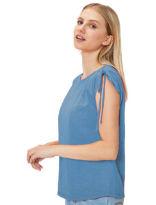 Tricou Mdm pentru Femei Slub T-Shirt With Detail 64261501_132 (Marime: L)