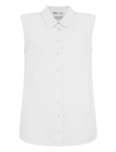 Camasa Mdm pentru Femei Basic Sleeveless Shirt With Contrast Details 66105712_100 (Marime: 40)