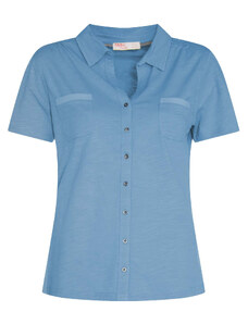 Tricou Mdm pentru Femei Jersey Shirt With Mini Buttons 64261518_132 (Marime: L)
