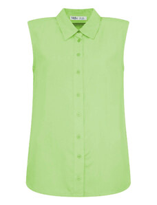 Camasa Mdm pentru Femei Basic Sleeveless Shirt With Contrast Details 66105712_110 (Marime: 40)