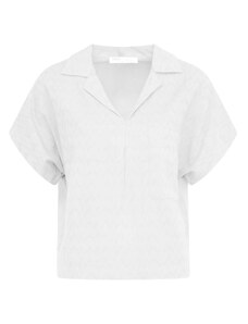 Tricou Mdm pentru Femei Lapel Shirt Combining Dobby And T-Shirt 66146863_100 (Marime: 42)