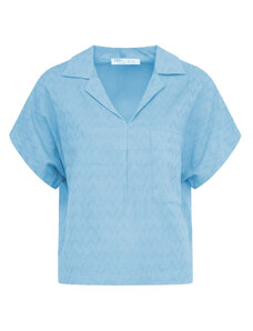 Tricou Mdm pentru Femei Lapel Shirt Combining Dobby And T-Shirt 66146863_132 (Marime: 40)